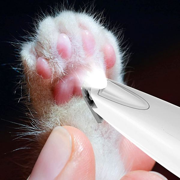 Klippmaskin för husdjurshår med LED-ljus, hundtrimmer
