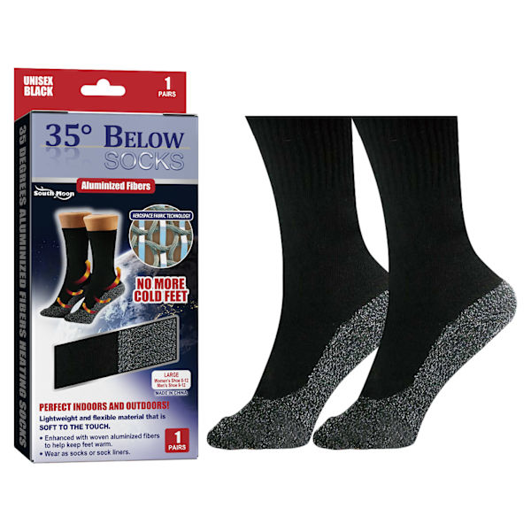 Vinter Termiska Uppvärmda Sockar Anti-slip Håll Foten Varm 35 Grader Aluminiserade F