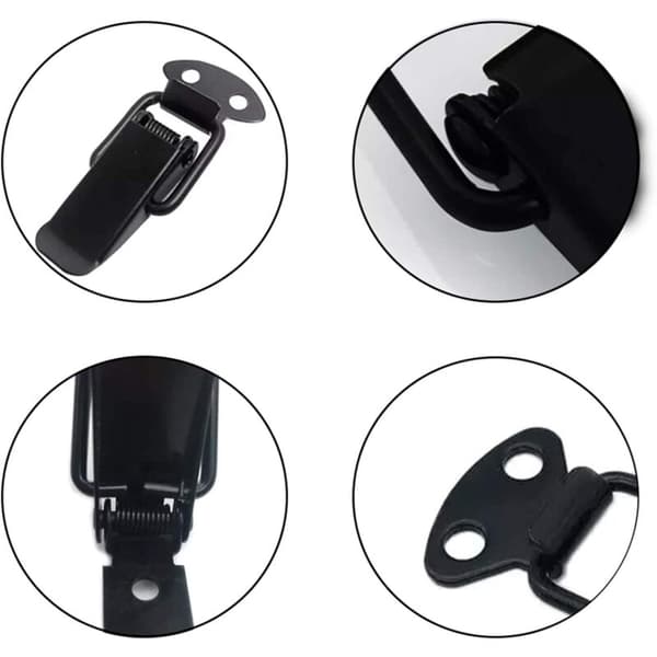 Hasp Latch 8 stk. rustfrit stål spændelås kasselås håndtaglås vippe L