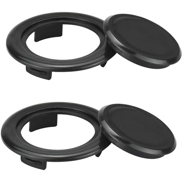 2 st parasollbordshålsring i plast 42 mm hålbeskyddare utebord anti