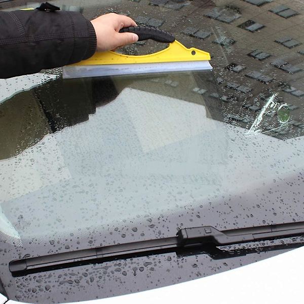 Silikone rengøringsskraber, perfekt til hurtig tørring af biler, brusere eller vinduer - 30 cm fleksibel klinge