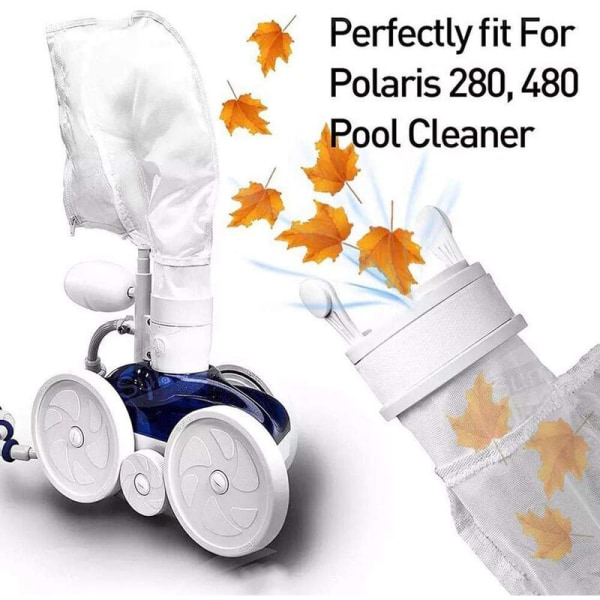 Nylon Pool Cleaner Bags Zipper Bag Replacement for Polaris 280 or 480, Multi-Use Mesh Bags (2 Pcs)