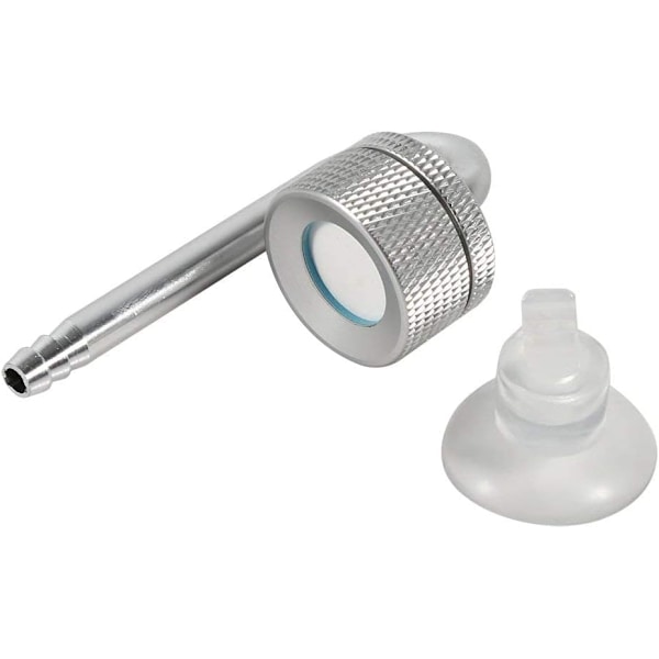 Fisketank CO2-diffusor i aluminiumlegering med sugekop