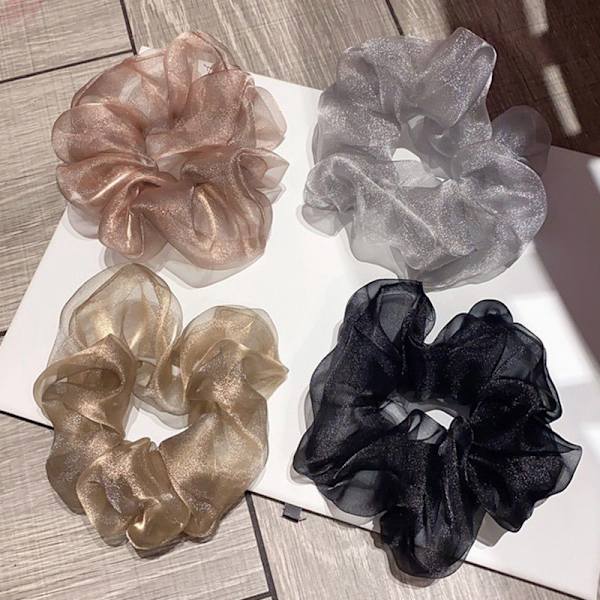 Hiusdonitsit tytöille, poninhäntäpidikkeet, Scrunchy-hiussiteet naisille,