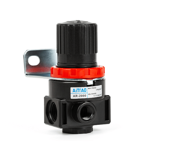 1 st lufttrycksregulator, AR2000 G1/4 luftdriven kompressor med tryckmätare