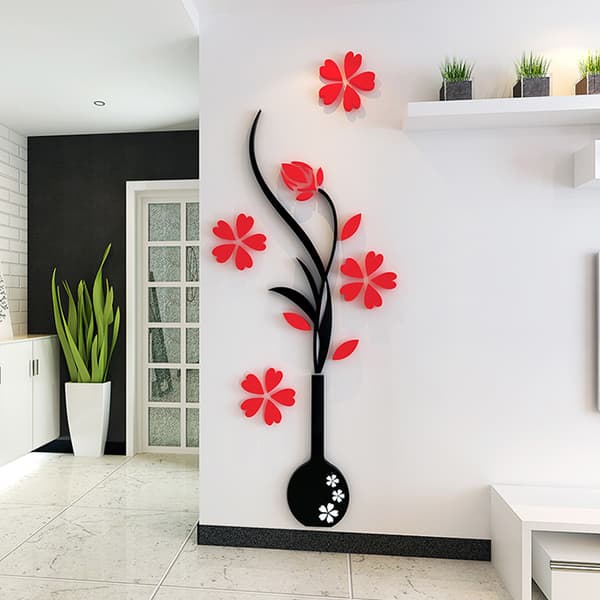3D Vase Wall Murals til stue soveværelse sofa baggrund Tv væg