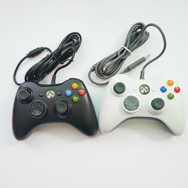 Trådbunden spelkontroll, PC-spelkontroll joystick med dubbla vibrationer Tu