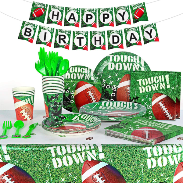 Rugby-bordsduk | 9-pack festpaket (54 tum bred x 10 tum lång) | Rektangulär spelbordsduk