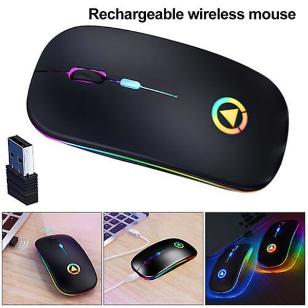 2.4ghz Led trådløse spil mus Trådløse optiske mus til pc bærbar computer