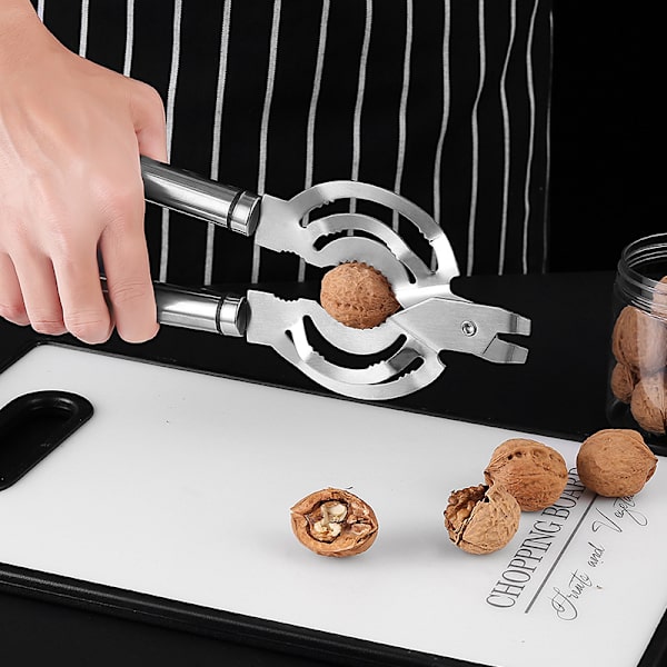 Professionell Multifunktionell Burköppnare / Flasköppnare / Glasburköppnare i Rostfritt Stål, Passar De Flesta Lock