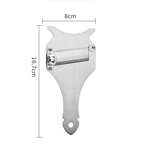 Truffelinleikkuri Aalto- ja Suorat Terät Säädettävä Leikkuri Puinen Kahva Juustoleikkuri Vihanneksille Valkosipulille Sienille