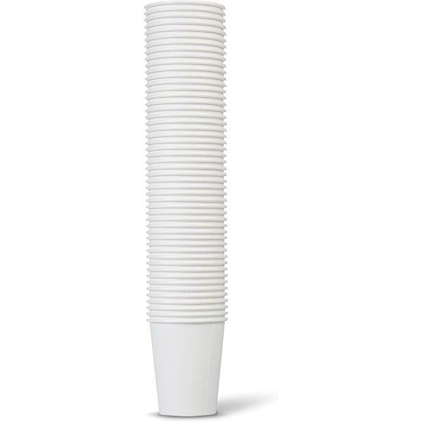 Pappersmugg, vit tjockare varm och kall tekopp 8 oz, 250 ml, 100 st