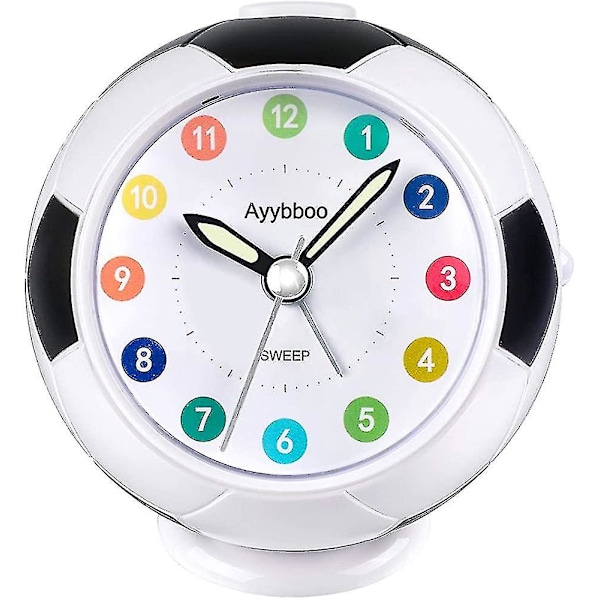 Kids Alarm Clock Boys Girls, Alarm Clocks Analog Kids Football Analog Alarm