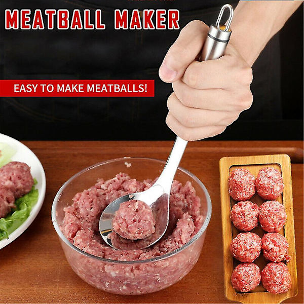 Kødboller Maker Ske Meat Baller Med Elliptisk Lækagehul Køkkenredskaber