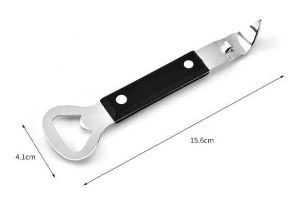 Boksåpner med hull, manuell boksåpner i rustfritt stål 15,6*4
