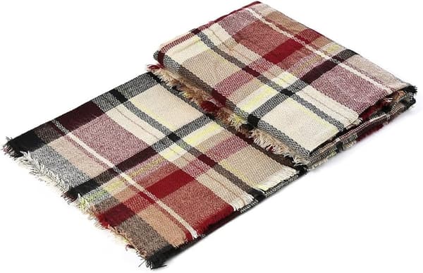 Trends Dame Efterår Vinter Tørklæde Plaid Kvast Blød Varm Tæppe Sc