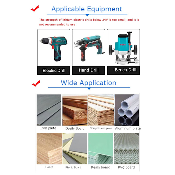 HSS Bi-Metal Hulsav til Rustfrit Stål, Metal, Træ, Plast, Gipsplader, Fiberplade, 26mm