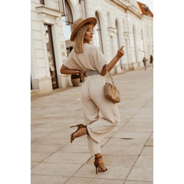 Kvinner Casual Sexy V-hals Glitrende Jumpsuits Lang Ermet Onesie Løs Bukser P