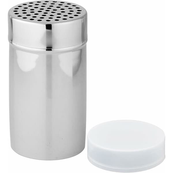 Stor sprinkler, rostfritt stål, silver/vit, 6,8*10,5cm