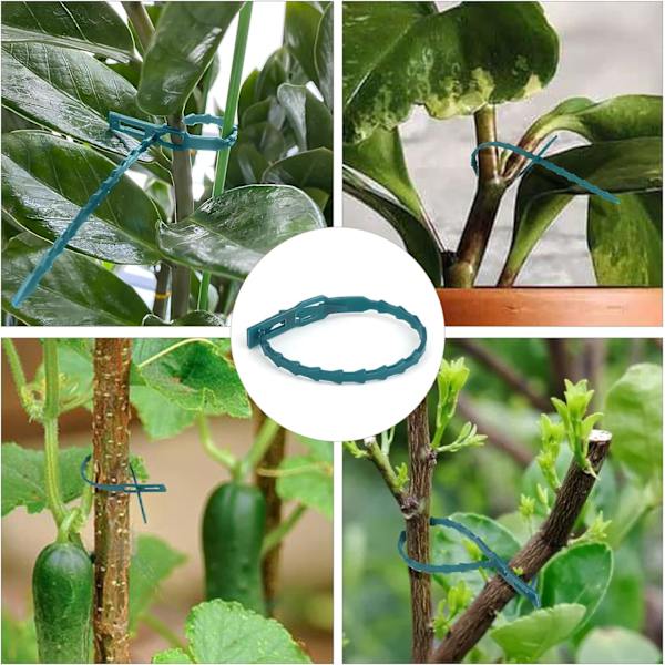 200 stk. 23 cm justerbare plantebindere, fleksible plantebindere havebindere plantesupport
