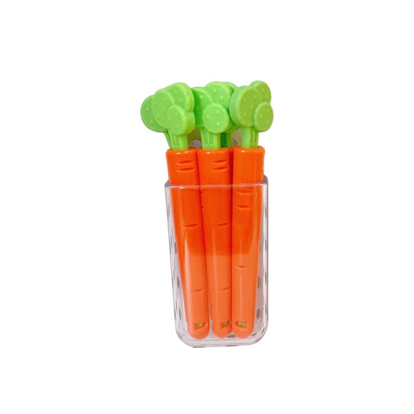 Gulrotforseglingklips, 5 sett, forseglingklips, matklemmepose