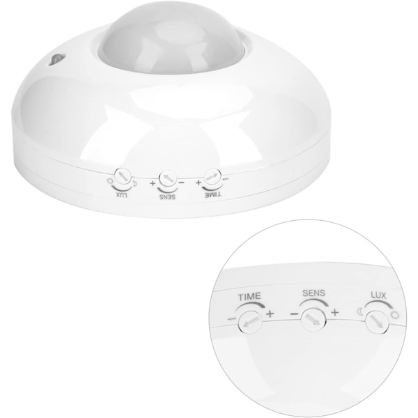 Bevegelsessensor LED-taklamper, innfelt montering, for kjøkkenkorridor baderom, justerbar kroppsbevegelse, infrarød deteksjon, varm hvit