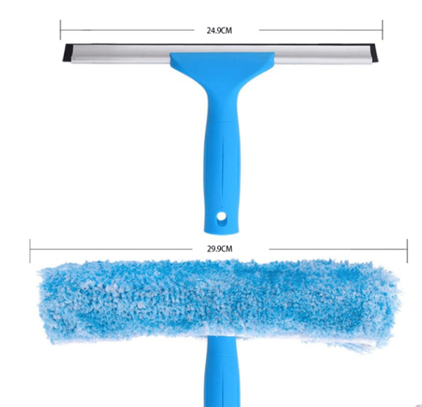 Profesjonell vindusvasker med mikrofiberbørste, bredde 30 cm