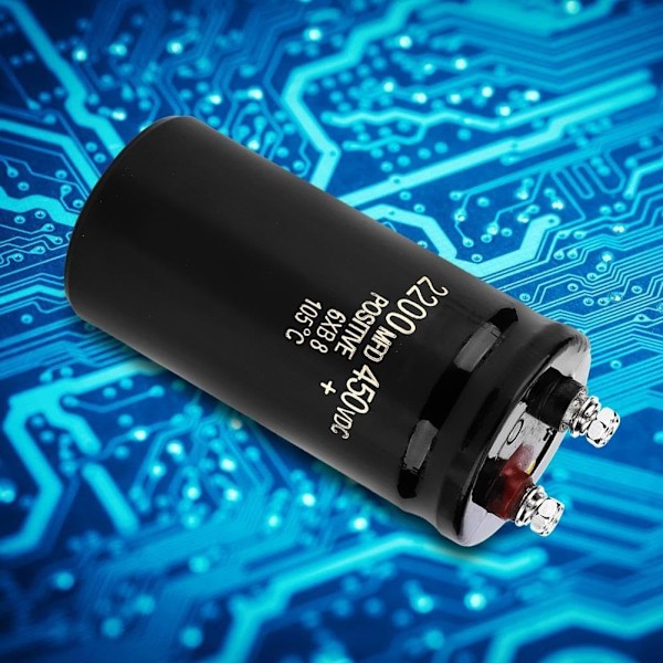 Kondensator, Boltpind Elektrolytisk Kondensator 450V 2200uf Aluminium Elektrolyse Dielektrisk Kondensator