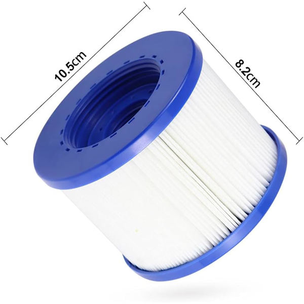 2-pakning filter til svømmebasseng, dobbelpakning, erstatning for Hot Tube Water Health