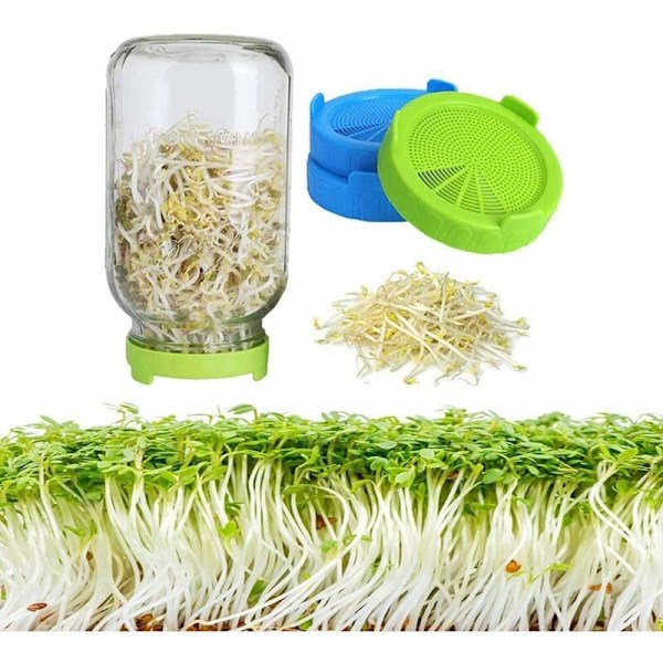8 pakker plastik spiring låg, nem skyl og afløb kit til bred smag Maso