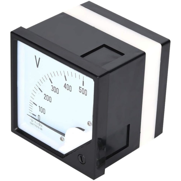 AC Analog Voltmeter med firkantet voltmeter urskive til AC 0-500V elektroniske enheder