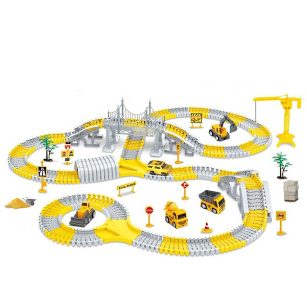 343 PCS Konstruktionsspil Racetracks til drenge Børnelegetøj, Konstruktion
