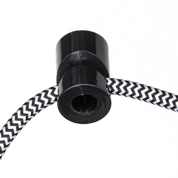 Væg- og Loftskabelholder [4 stk., Sort] Loftsmontering med skruer og vægpropper, Overflademonteret kabelholder til dine DIY-projekter, 20*30 mm