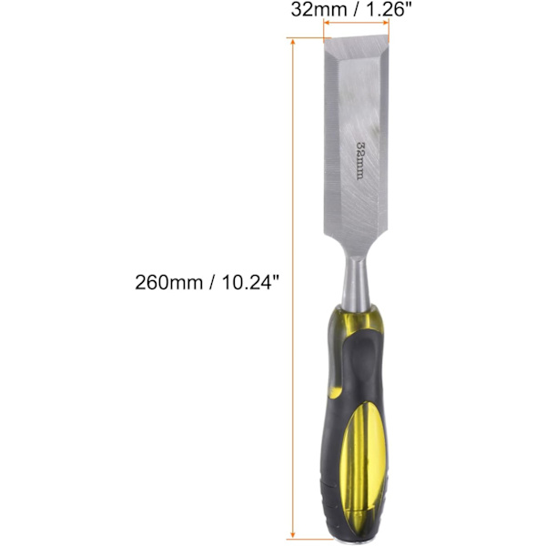 2 kpl suoraa puukiveä 32mm x 260mm CR-V-seosviistetty reuna terä puusepäntyökalut
