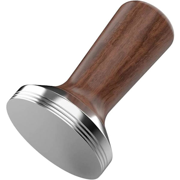 Kaffe Tamper Trä Kaffe Espresso Fyllningshandtag Rostfritt Stål Barista