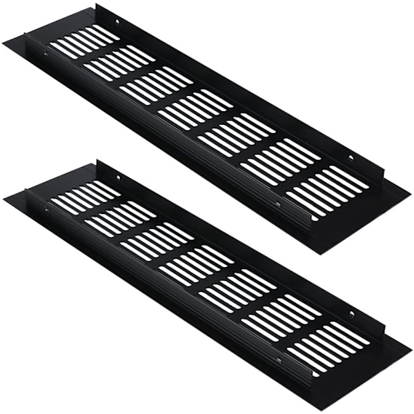2 STK Rektangulær Ventilationsrist, Rektangulær Luftventil, Luftventil, Rektangulær Ventilationsrist, Rektangulær Luftventilrist for Ideel Ventilation
