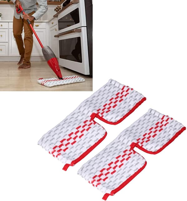 2 stk. gulvmoppe-påfyldning professionel mikrofiber-moppude-mopperklud-erstatning