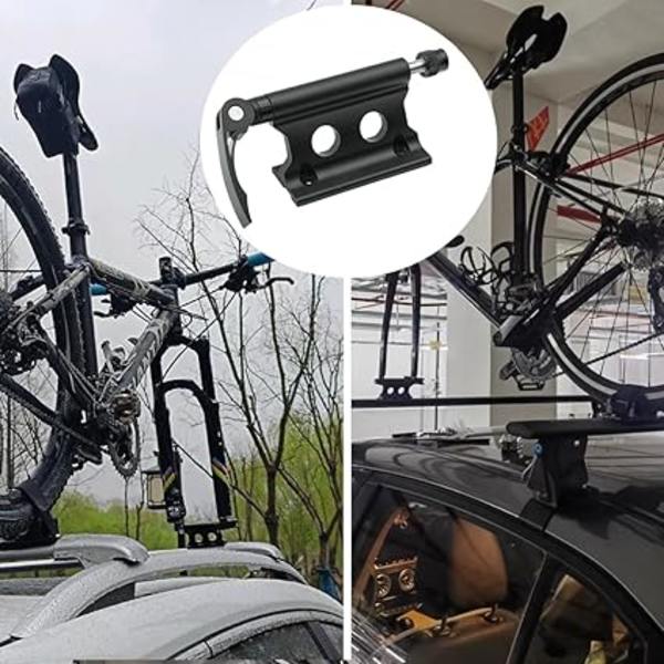Cykelgaffelhållare, Aluminiumlegering Framgaffelhållare, Snabbfrigörande Cykelgaffel Fästfäste för Lastbil, SUV och Släpvagn