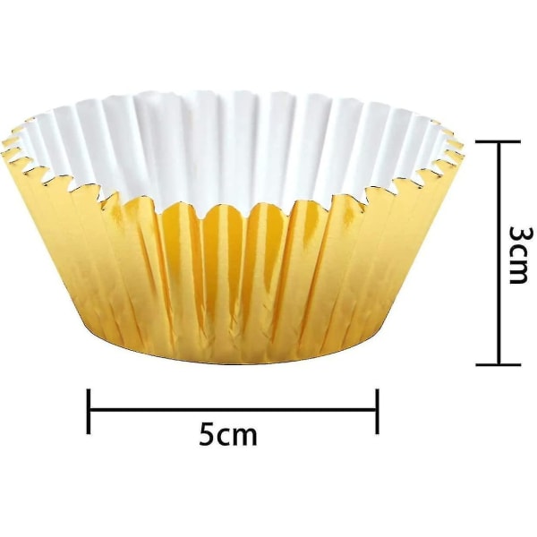 300 stk aluminiumsfolie cupcakeformer muffinsformer aluminiumsbakecup