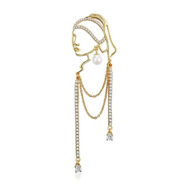Takki Brossi High End Rintaneula Naisten Pin, Kulta