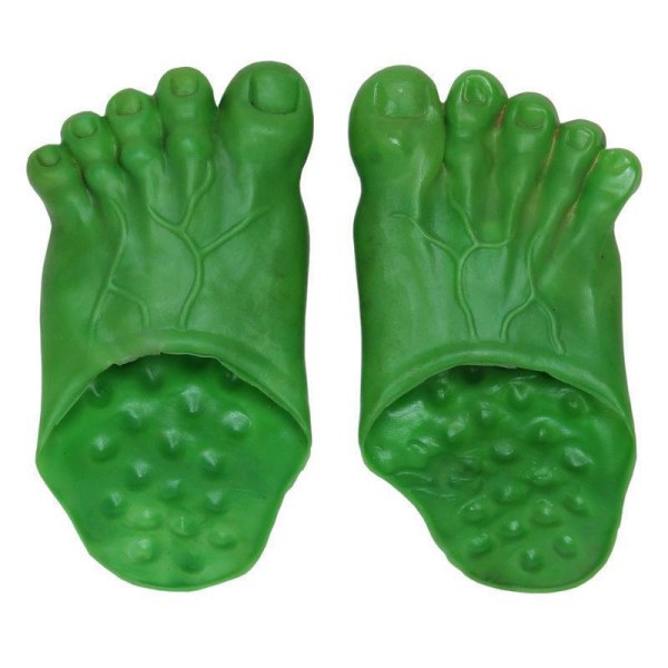Funny Toe Slippers Trick Simulering Big Feet Skor Bare Fee