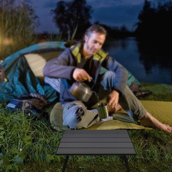 Campingbord, hopfällbart, portabelt, aluminium, mini, kompakt, för camping, pi