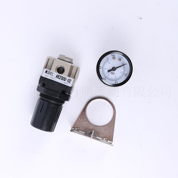 Lufttrycksregulator, AR2000-02 G1/4 Luftdriven kompressor med mätare,