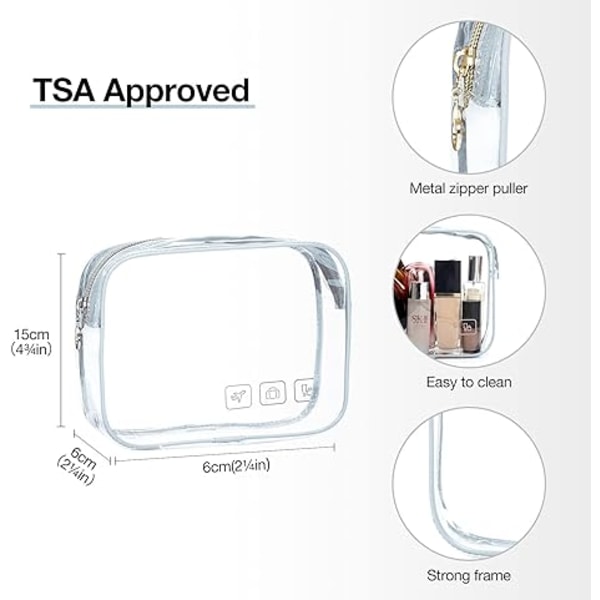 Toalettväska Hängande organizer med TSA-godkänd Tr