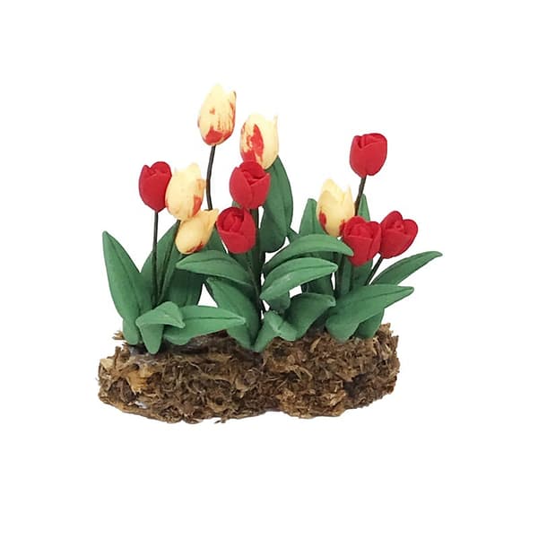 Simulerede dukkehusblomster, DIY simulerede miniature dukkehus mosplæne Ga