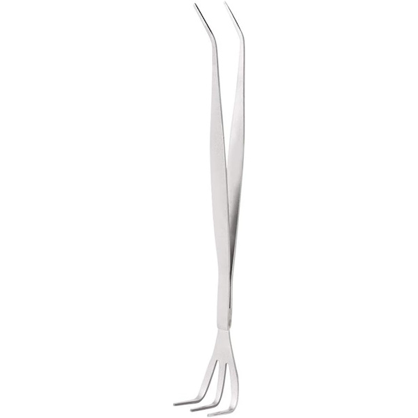 2 i 1 rostfritt stål Bonsai Root Tweezers Claw Bonsai Verktyg för trädgård Acc