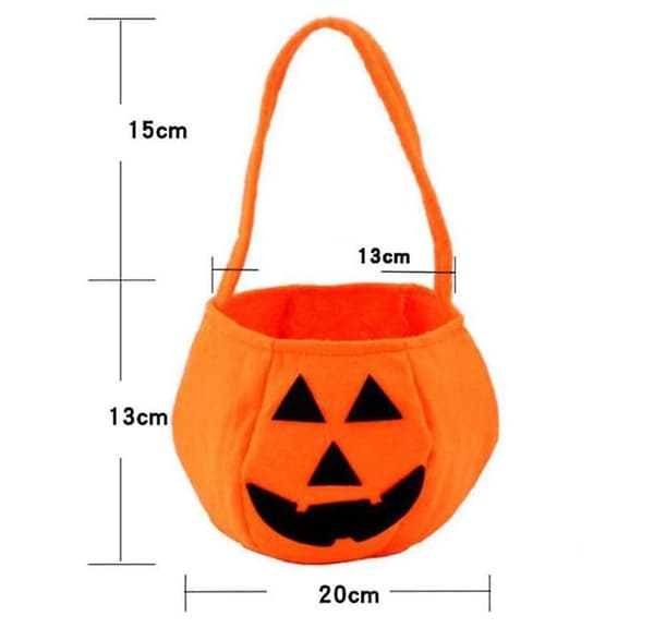 2 st Halloween Pumpa Godispåsar Presentpåse