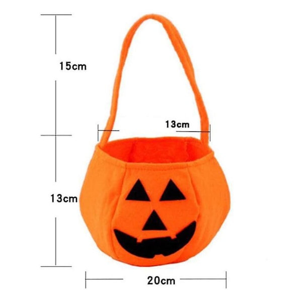 2 stk. Halloween græskar slikposer gavepose