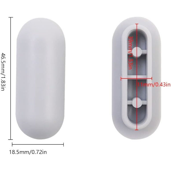 4 stk. Universal Toiletsæde Buffer Buffers Toiletsæde Buffer Kit Plasti