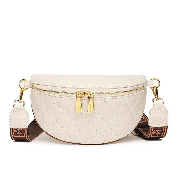 Liten crossbody-sele for kvinner, brystveske i skinn, crossbody-skulderstropp, reise- og sportsbag for kvinner